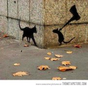 funny-graffiti-mouse-cat-axe