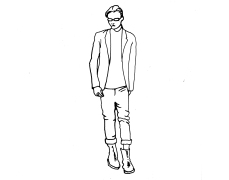 man_line_drawing